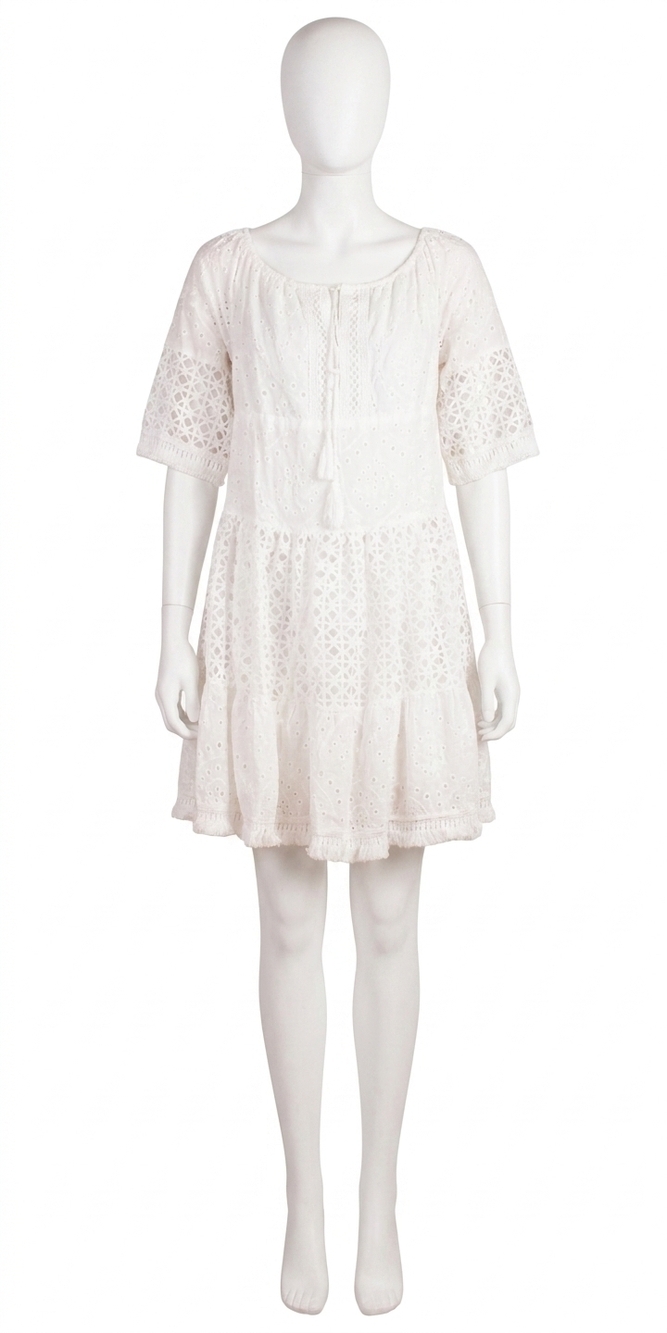 NEW GIGI MODA essenza mini dress in white